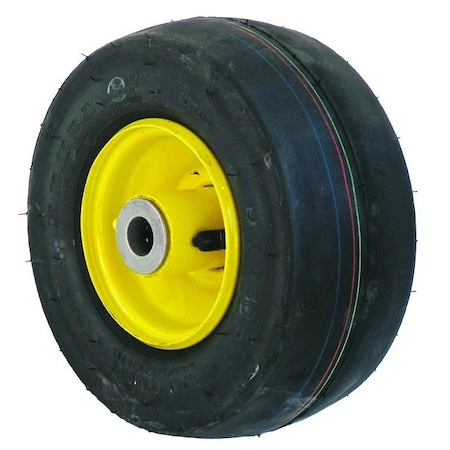 A & I Products CASTER-SMOOTH, 9X3.5X4, TUBELESS, YELLOW 8.85" x8.8" x4" A-B1CO8550